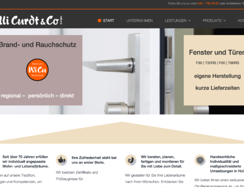 Willi Curdt GmbH & Co – mittelständischer Tischlereibetrieb
